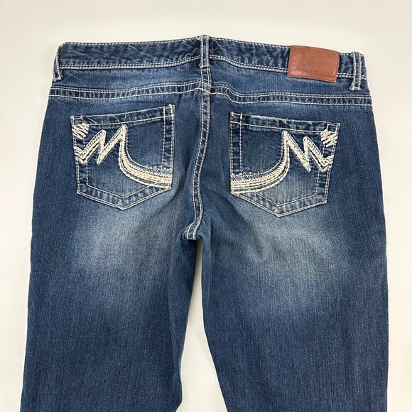 Maurices Original Bootcut Women's size 7 Dark Wash Blue Denim Jeans - Picture 4 of 4